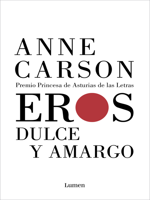 Cover image for Eros dulce y amargo